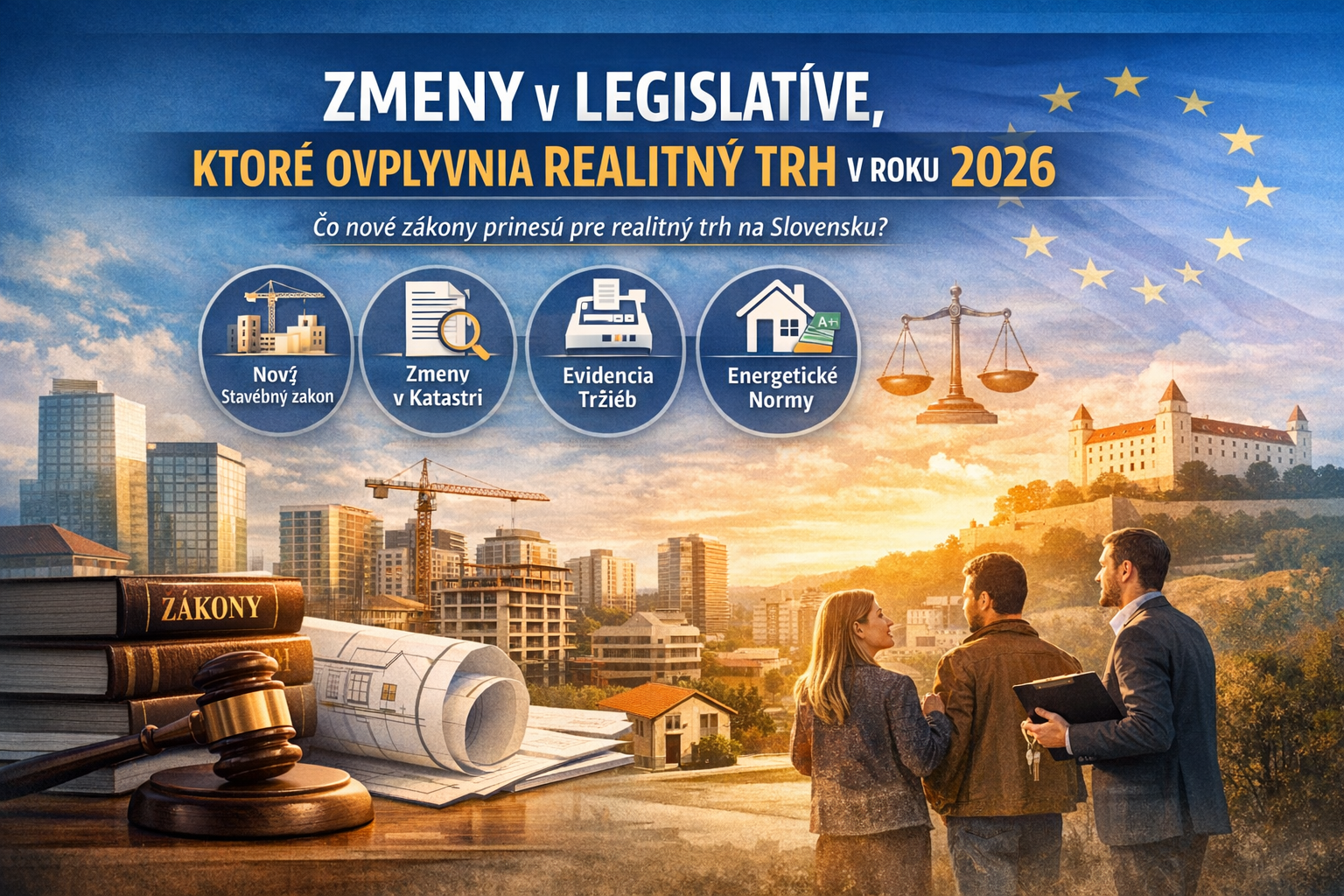 Zmeny v legislatíve, ktoré ovplyvnia realitný trh na Slovensku v roku 2026