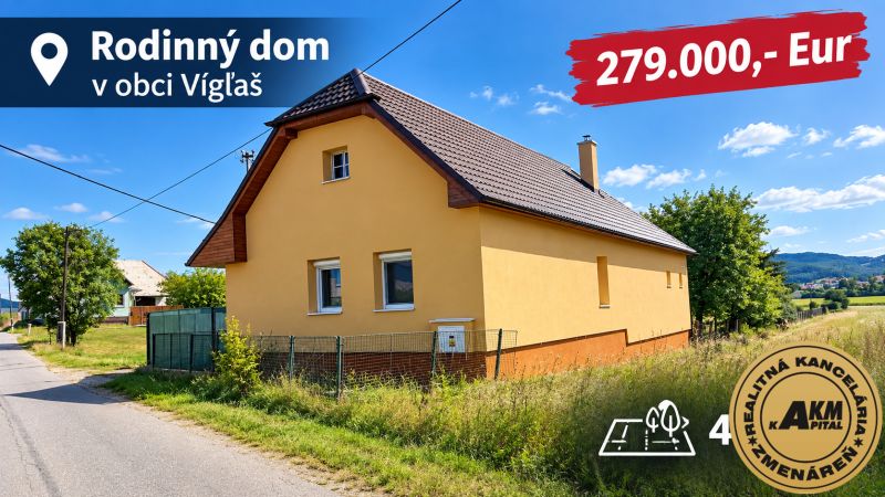 Rodinný dom Vígľaš Detva na predaj 